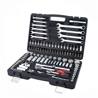 Maxtop130pcs Good Quality Mechanical Tools Set 72teeth 1/4"& 1/2" Dr.socket Wrench Kit